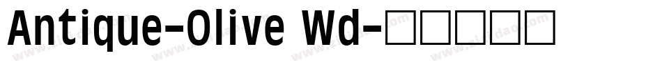 Antique-Olive Wd字体转换